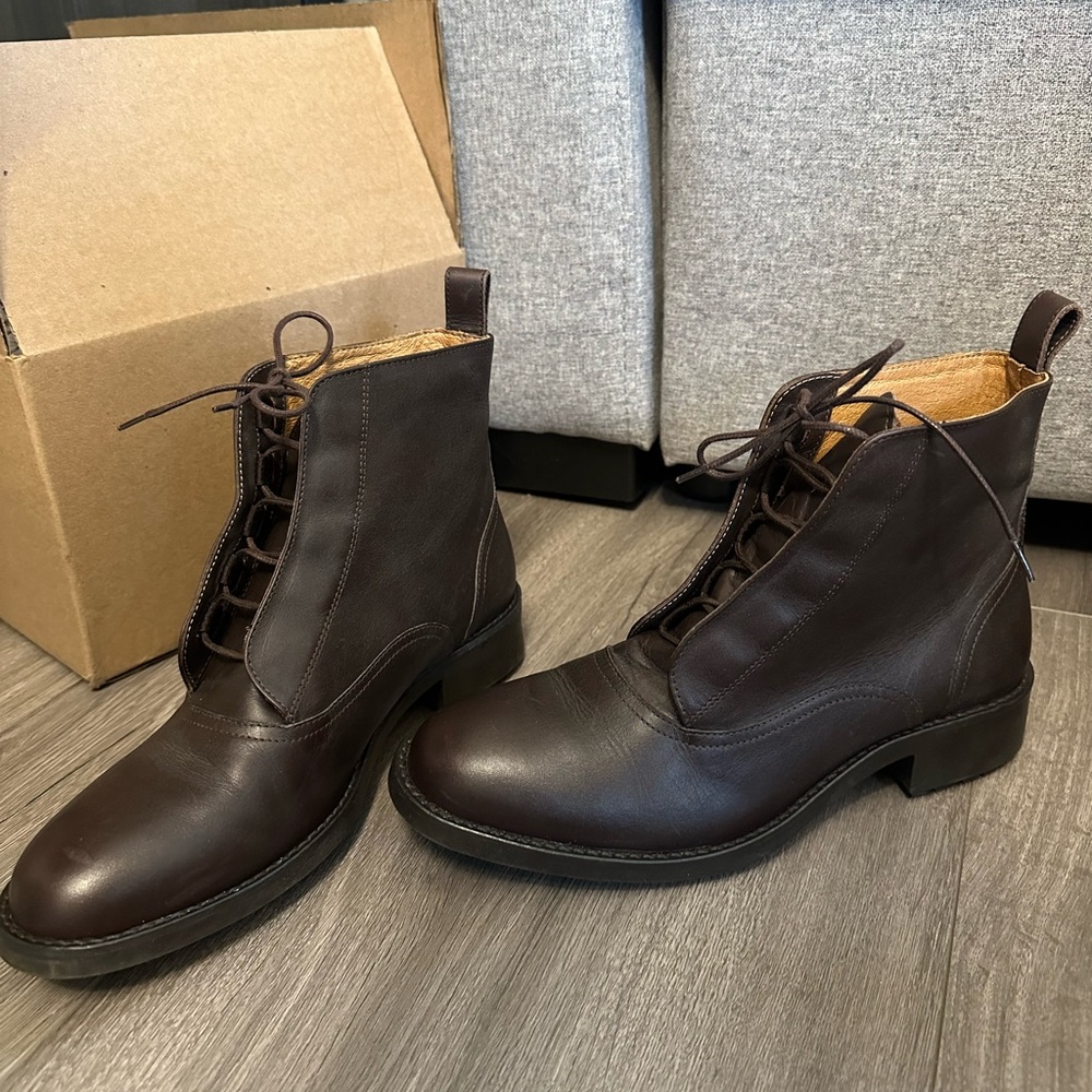 AIGLE short/ankle leather boots